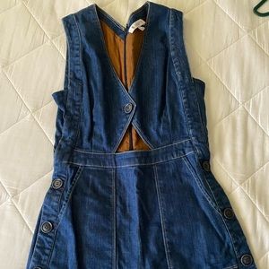 Cosette Size 2 Denim Jumpsuit Romper